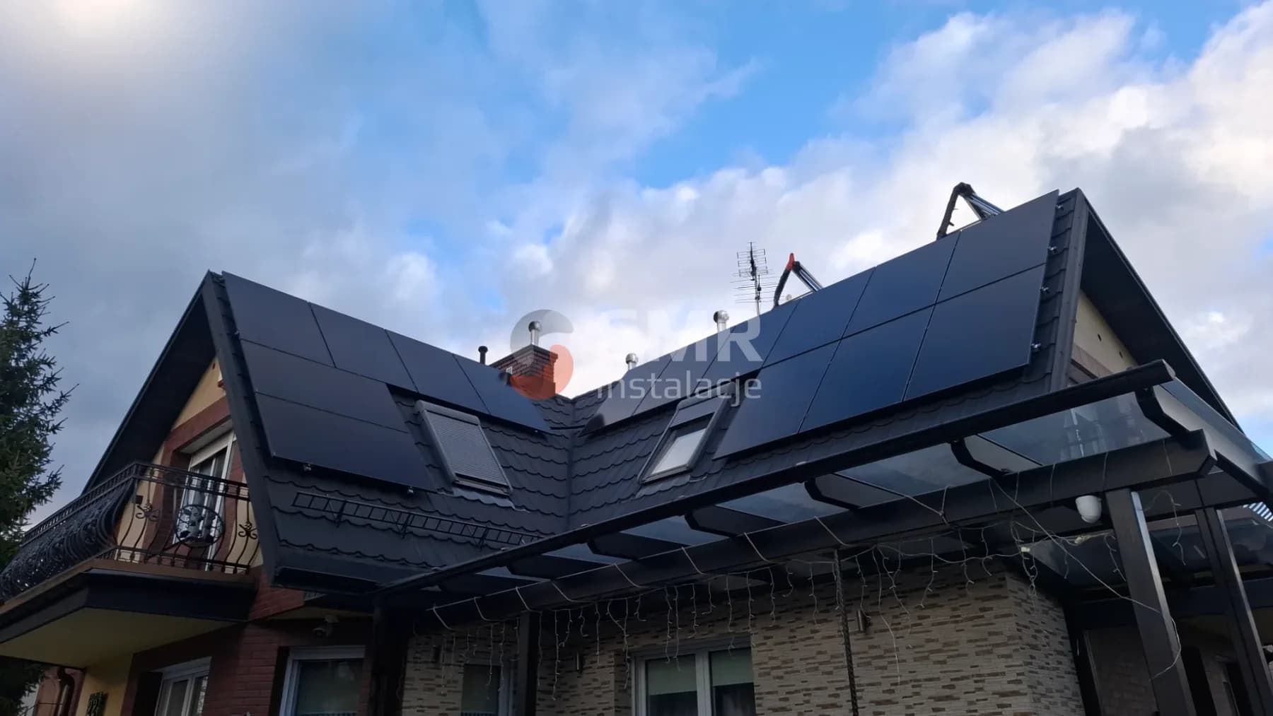 Instalacja fotowoltaiczna na dachu domu jednorodzinnego, Bełchatów