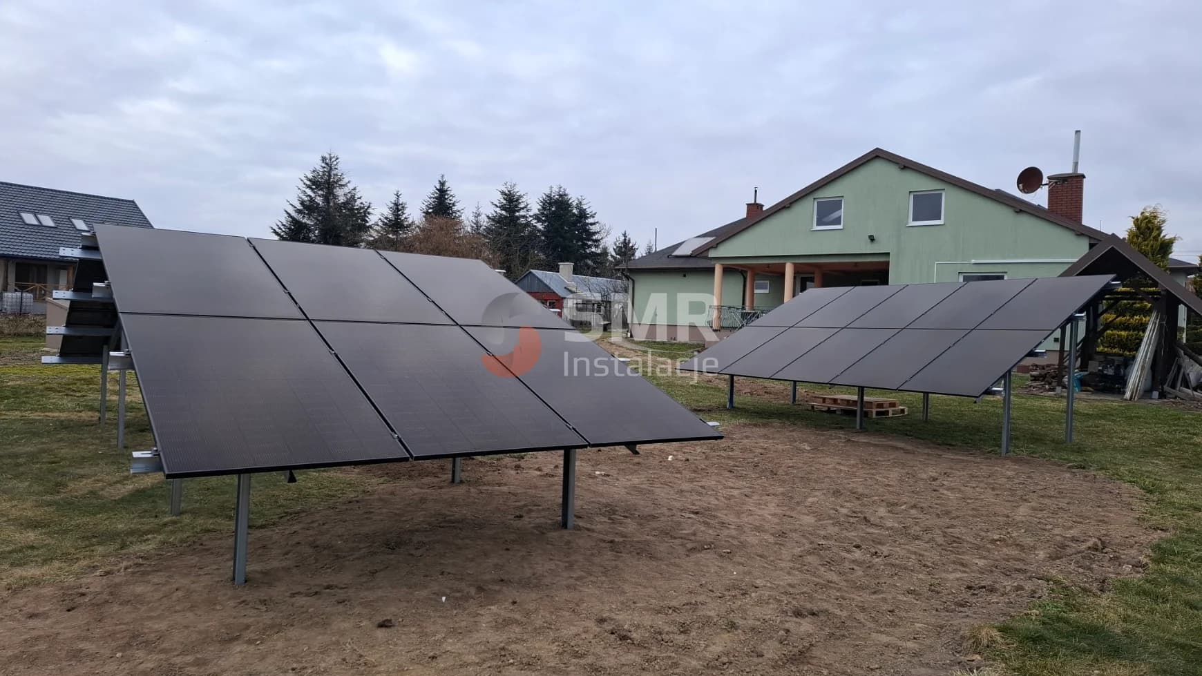 Fotowoltaika 11 kWp na dachu domu jednorodzinnego, Płock