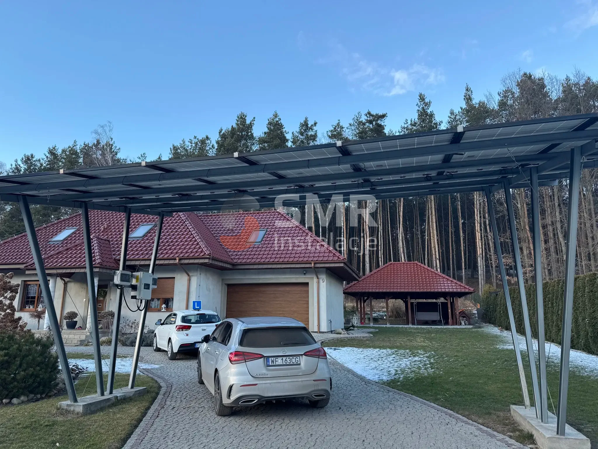 Carport solarny 10 kW - Łódź